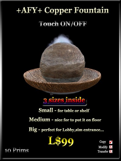 +AFY+ Copper Fountain