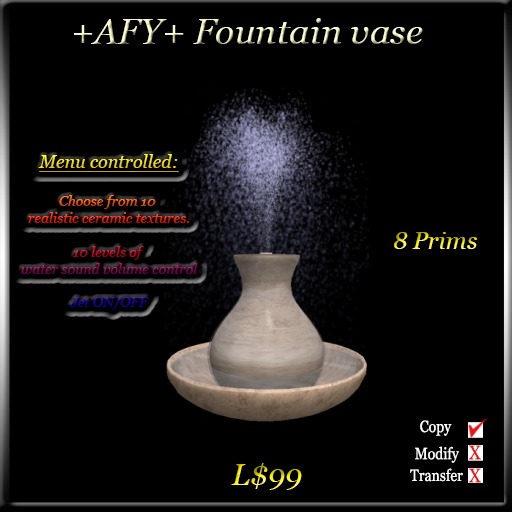 +AFY+ Fountain vase