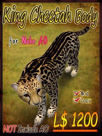 King Cheetah Body Msize