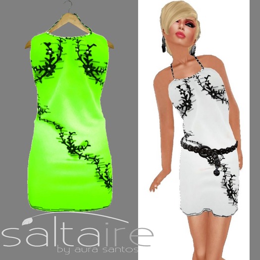 Neckholder Dress Lemon 