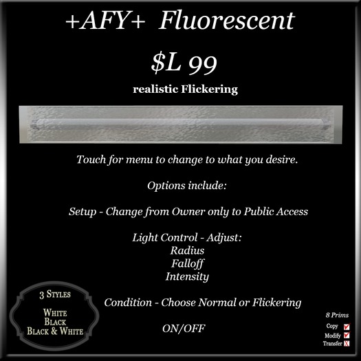 +AFY+  Fluorescent (Realistic Flickering)