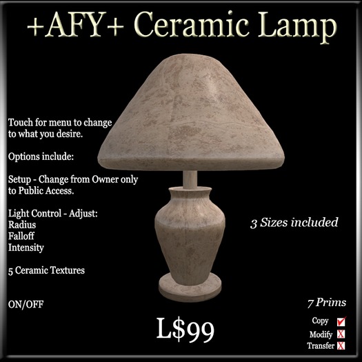 +AFY+ Ceramic Lamp
