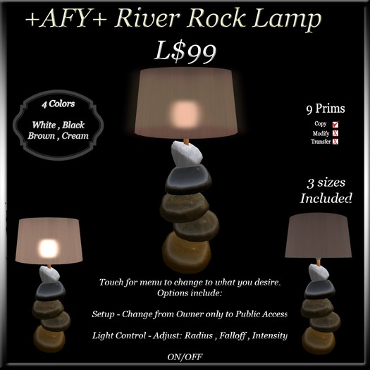 +AFY+ River Rock Lamp
