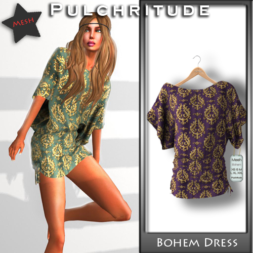 Pulchritude - Bohem Dress (Purple) Mesh