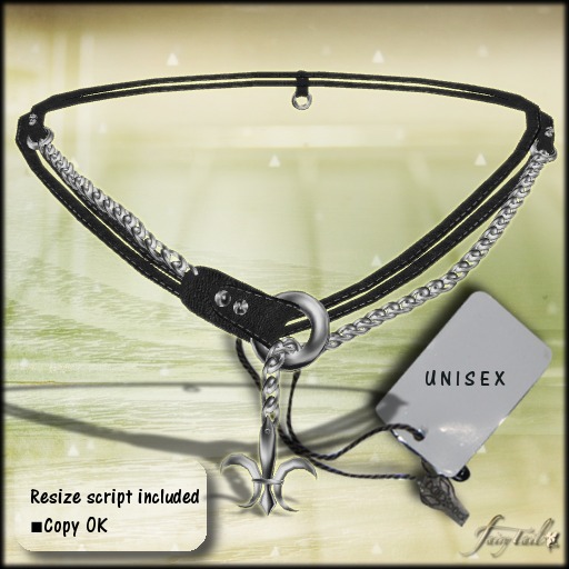 [Fairy Tail]Chained Leather Silver