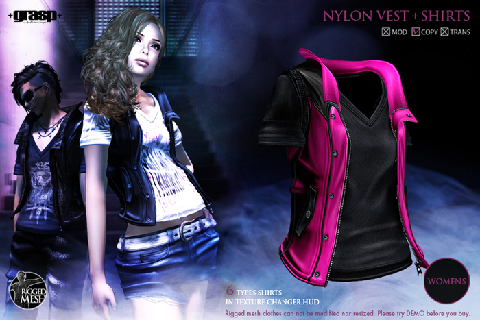 +grasp+/NylonVest+Shirts(Mesh)/Pink/Womens