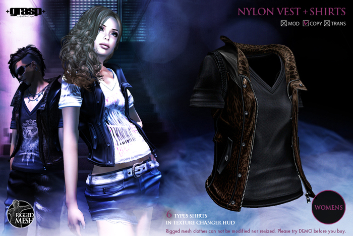 +grasp+/NylonVest+Shirts(Mesh)/Leopard/Womens