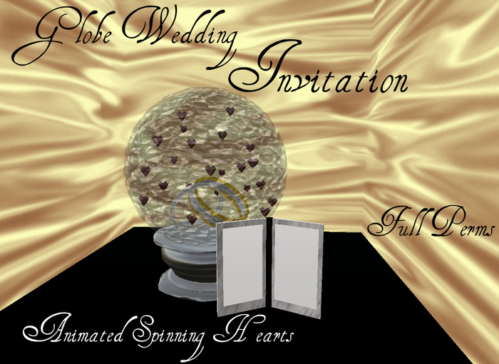 Globe Wedding Invitation