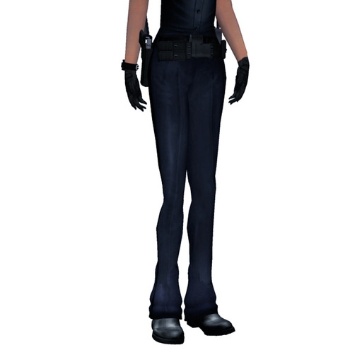 Unisex Legion Style Uniform Pants (Police/Security Blue) With Sculpted Flares