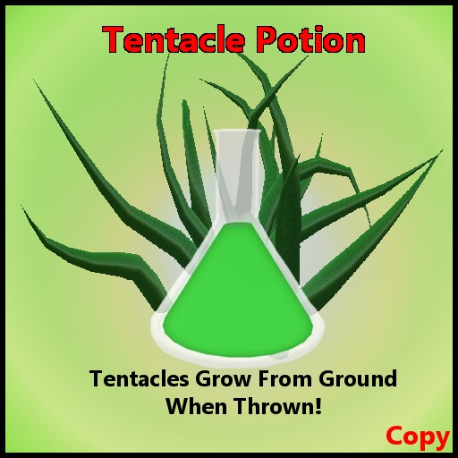 Tentacle Potion - Grows tentacles when thrown