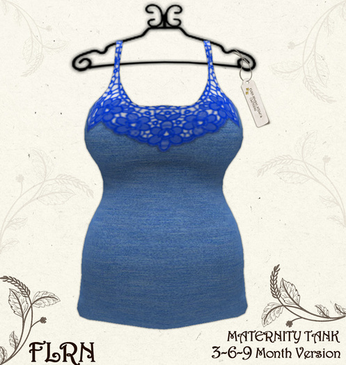 MATERNITY TANK BLUE