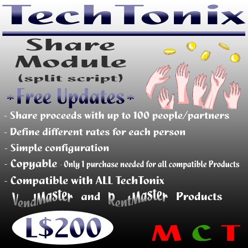 TechTonix Share Module (split script)