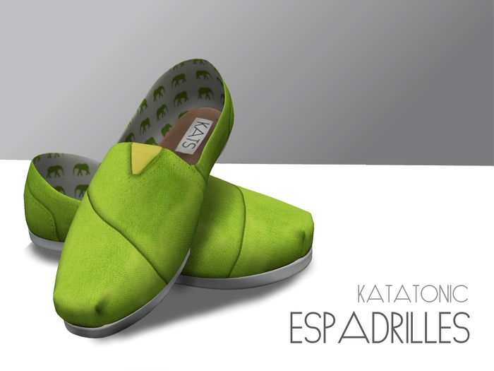 {katatonic} espadrilles - lime
