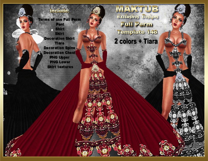 MAKTUB TEMPLATES 148 + TIARA