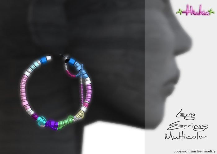 +HUHU+ Long earring Multicolor