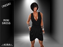 .::KIRA::. Tulip Dress Black