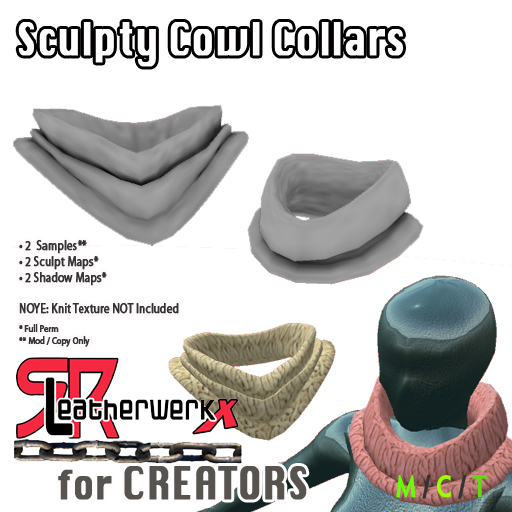 *SRL -  Sculpty Cowl Collars (box)