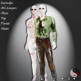 ::Evaki::  Zombie Male Grey/Green