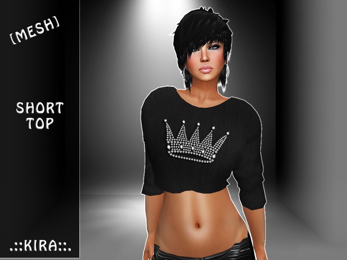 .::KIRA::. Mesh Short Top Crown