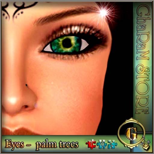 Halloween  Eyes palm trees