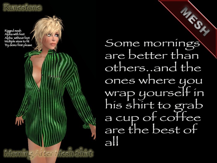 Morning After Mesh Shirt  (Metal Green)
