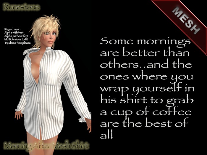 Morning After Mesh Shirt  (Ash)