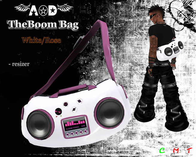 AoD TheBoom Bag White/Rose