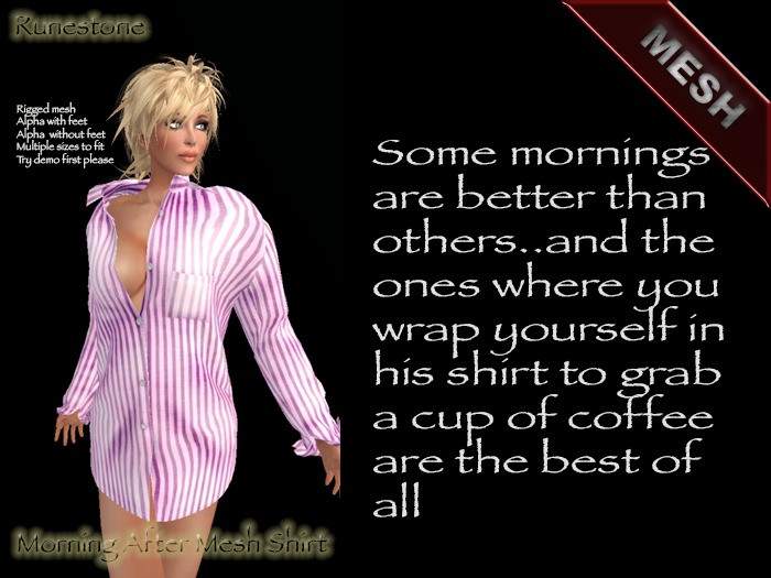 Morning After Mesh Shirt  (Pink)