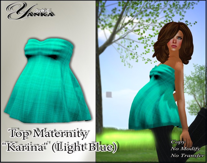 Top Maternity "Karina" / Light Blue