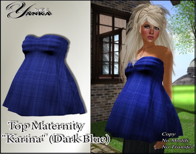 Top Maternity "Karina" / Blue