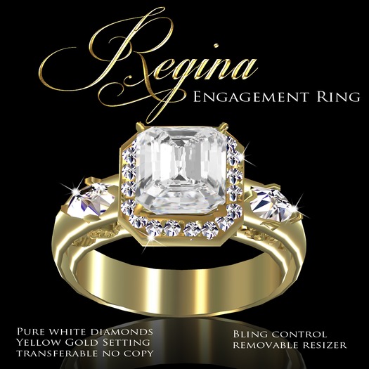 Exquisite Regent Collection Regina Engagement Ring Gold