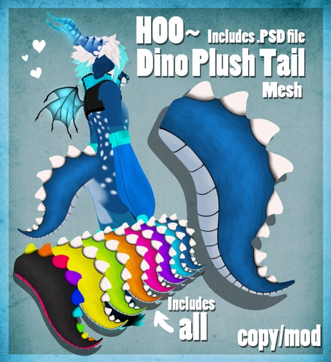 HOO~ Dino Plush Tail