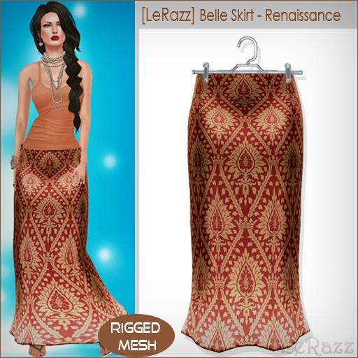 [LeRazz] Belle Skirt - Renaissance (Rigged Mesh)