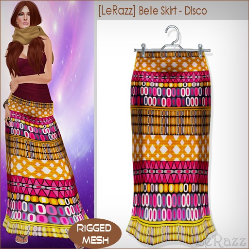 [LeRazz] Belle Skirt - Disco (Rigged Mesh)