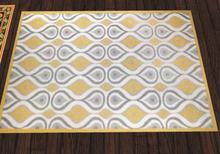 *Critters in the Attic* Yellow/Grey Modern Rug