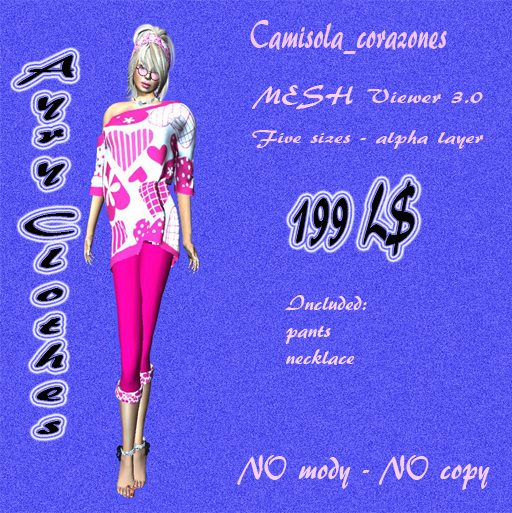 Camisola_corazones By Aury