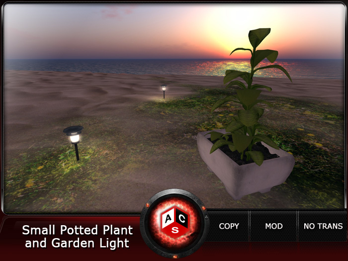 ACS Small Potted Plant and Garden Light
