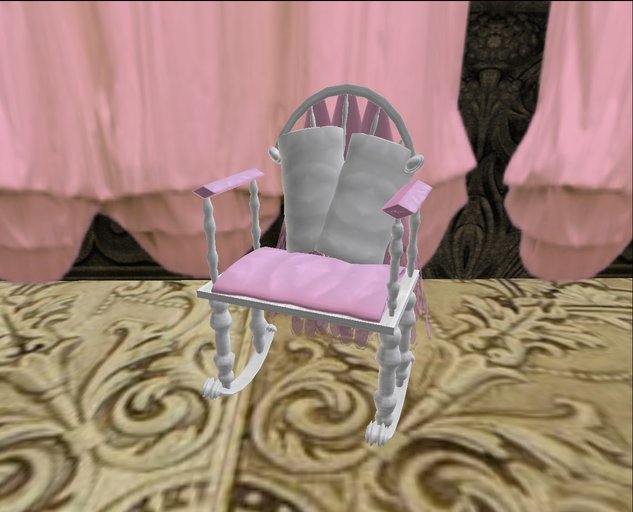Second Life Marketplace Baby rocking chair pink