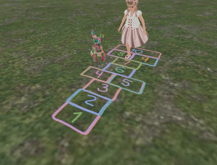 (SD) hopscotch{rainbow}