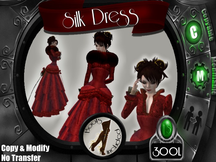 ~JA~ Red Silk Dress - Boxed