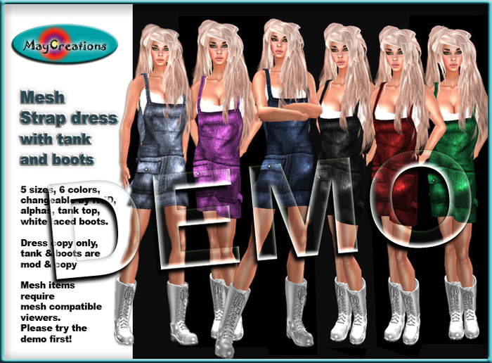 MayCreations mesh strap dress DEMO