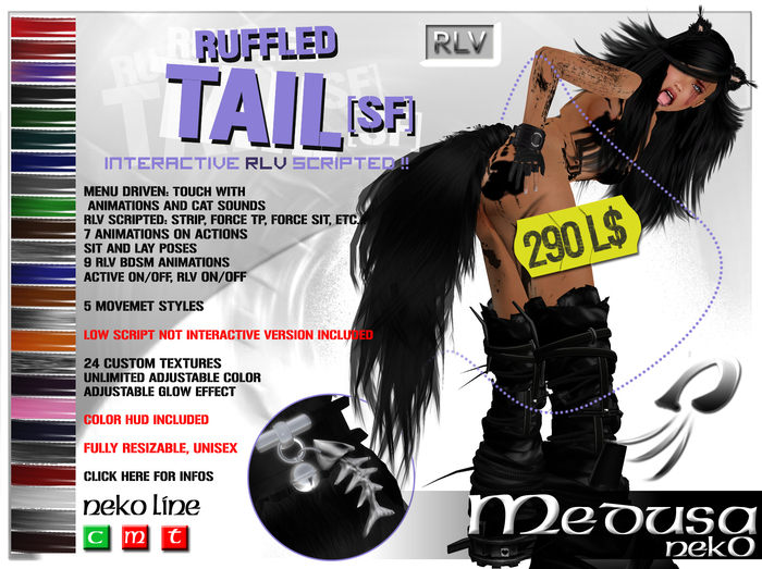 ~ Medusa Neko ~ Ruffled Tail [SF] (Boxed)