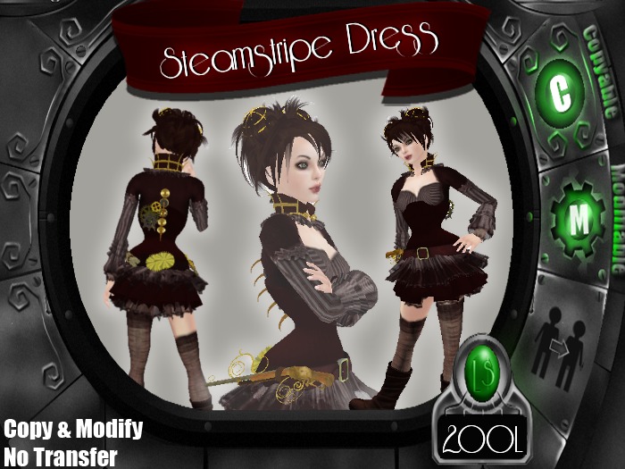 ~JS~ SteamStripe Dress - Boxed