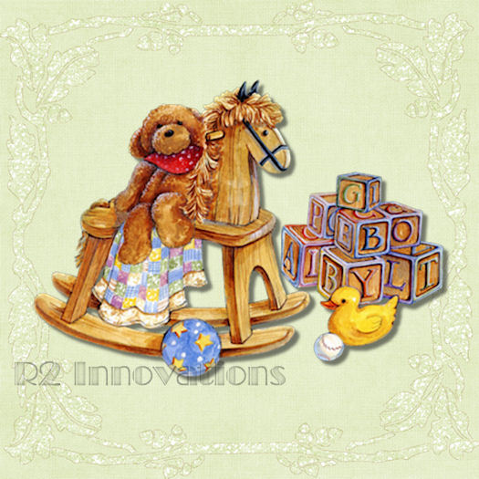 Children's Wall Art Rocking Horse