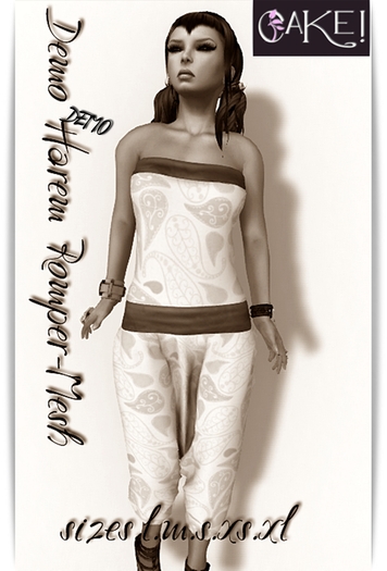 [[>CaKe!<]]DEMO.Harem Romper-mesh-