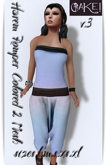 [[>CaKe!<]]Harem Romper Colored 2-mesh-V.3.