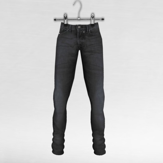 FULL PERM BLACK JEANS - 10L