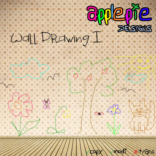 >> applepie << Designs ~ Wall drawings 1 