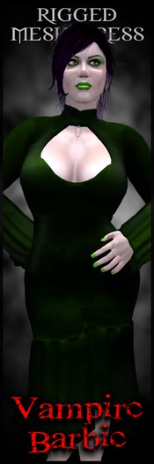 Dare Designs: Vampire Barbie - green