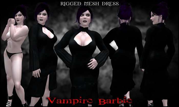 Dare Designs: Vampire Barbie - black